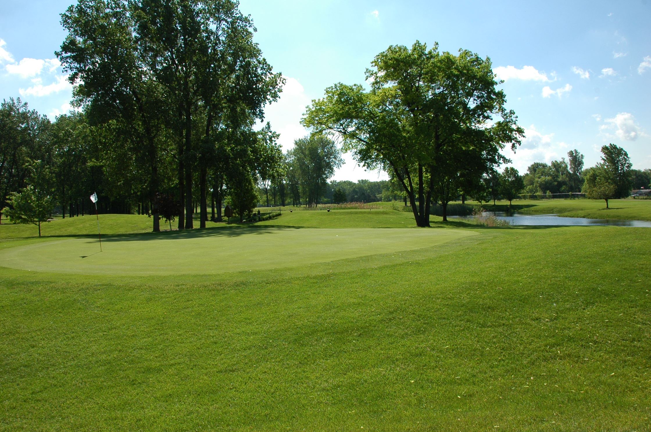 A view of the beautiful scenery of the Taylor Meadows Golf Course.